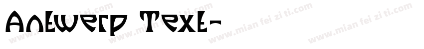 Antwerp Text字体转换